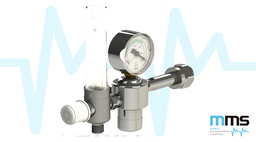 [PRP013] Regulador preajustado para tubo de Oxigeno con Caudalimetro de 0 a 15L/min (IRAM) Famox