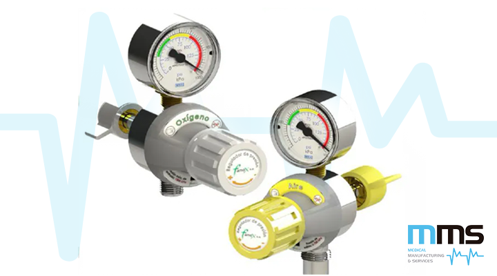 Regulador baja presión Oxigeno 0-1000 kPa (AFNOR) Famox